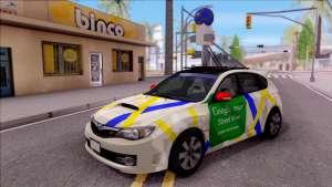 Subaru Impreza Google Street View Car для GTA San Andreas - вид спереди