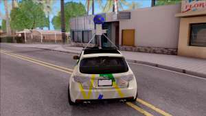 Subaru Impreza Google Street View Car для GTA San Andreas - вид сзади