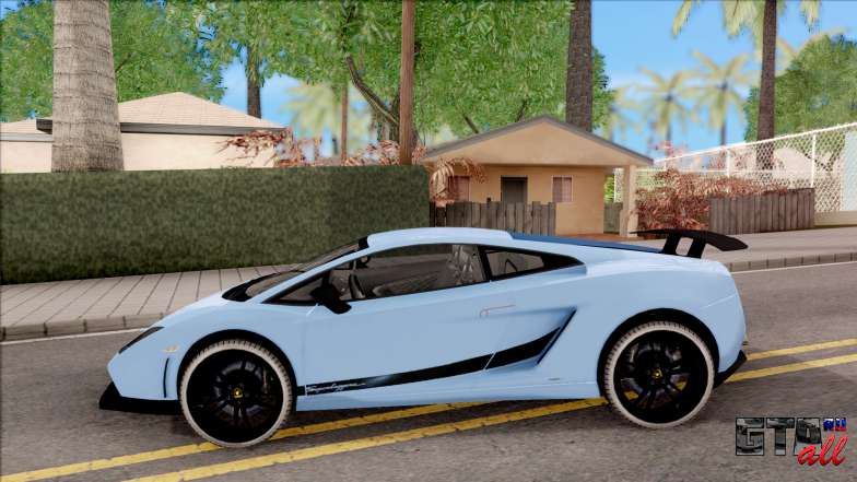 Lamborghini Gallardo Superleggera LP 570-4 для GTA San Andreas - вид сбоку