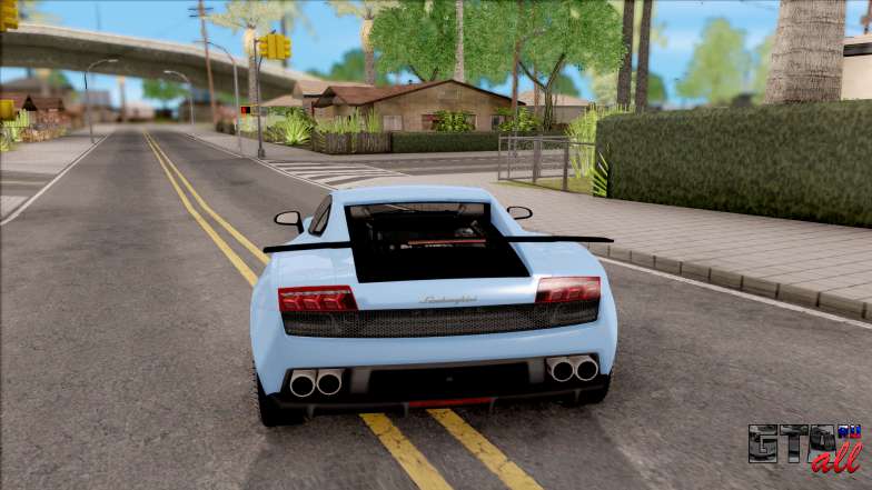 Lamborghini Gallardo Superleggera LP 570-4 для GTA San Andreas - вид сзади