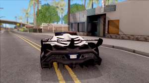 Lamborghini Veneno Police Las Venturas для GTA San Andreas - вид сзади