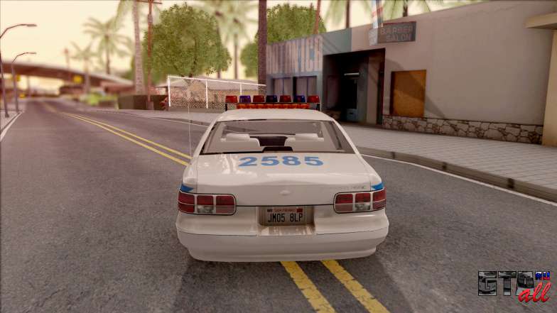 Chevrolet Caprice Police NYPD для GTA San Andreas - вид сзади