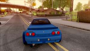 Nissan Skyline R32 Pickup Rocket Bunny v2 для GTA San Andreas - вид сзади