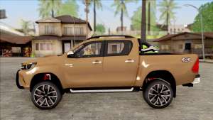 Toyota Hilux 2017 для GTA San Andreas - вид сбоку