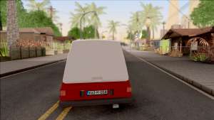 Zastava Poly для GTA San Andreas - вид сзади