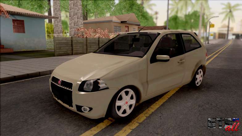 Fiat Palio 3 Puertas для GTA San Andreas - вид спереди