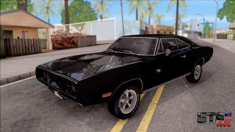 Dodge Charger RT 1970 для GTA San Andreas - вид спереди