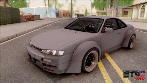 Nissan 200SX Rocket Bunny v3 для GTA San Andreas - вид спереди