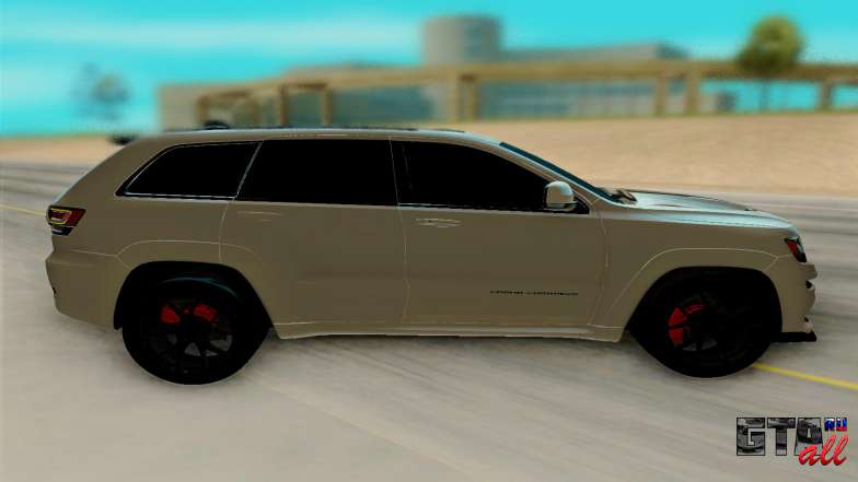 Jeep Grand Cherokee SRT для GTA San Andreas - вид сбоку