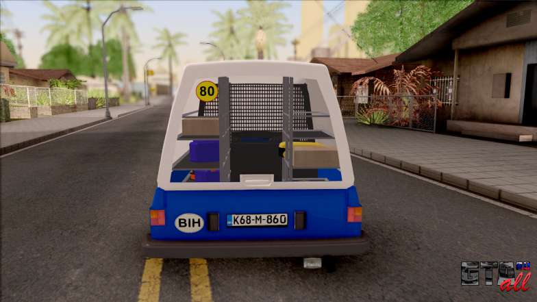 Zastava Skala 1.1 Poly Hitna Pomoc для GTA San Andreas - вид сзади