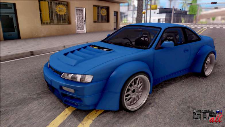 Nissan 200SX Rocket Bunny v2 для GTA San Andreas - вид спереди