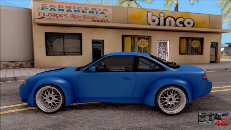 Nissan 200SX Rocket Bunny v2 для GTA San Andreas - вид сбоку