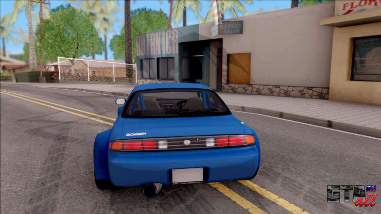 Nissan 200SX Rocket Bunny v2 для GTA San Andreas - вид сзади