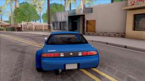 Nissan 200SX Rocket Bunny v2 для GTA San Andreas - вид сзади