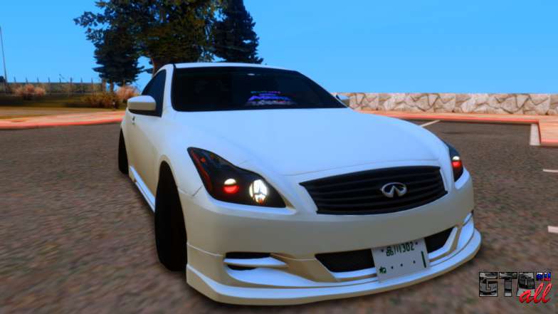 Infiniti G37 для GTA San Andreas - вид спереди