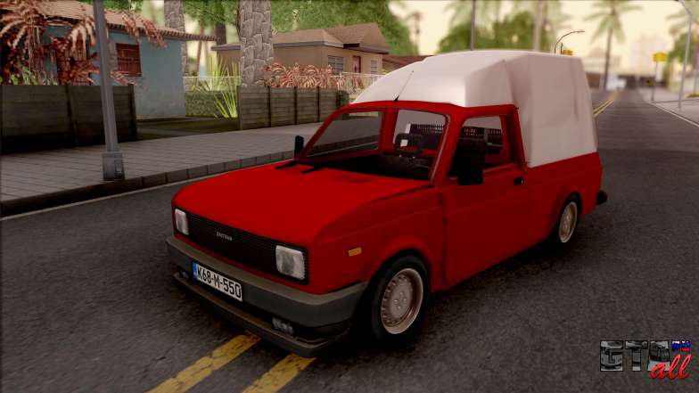 Zastava Skala 1.1 Poly для GTA San Andreas - вид спереди