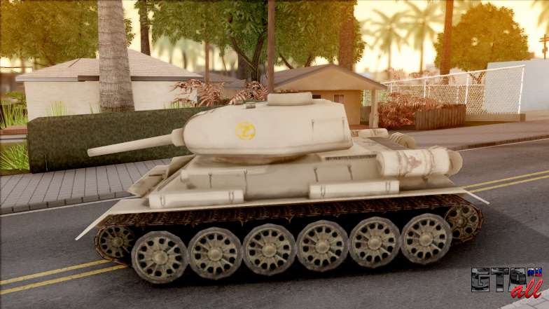 T-34 Z для GTA San Andreas - вид сбоку