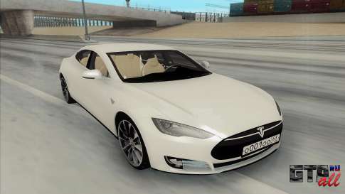 Tesla Model S для GTA San Andreas - вид спереди