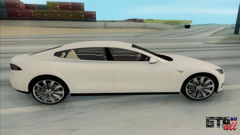 Tesla Model S для GTA San Andreas - вид сбоку