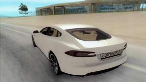 Tesla Model S для GTA San Andreas - вид сзади