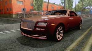 Rolls-Royce Wraith 2014 Coupe для GTA San Andreas - вид спереди