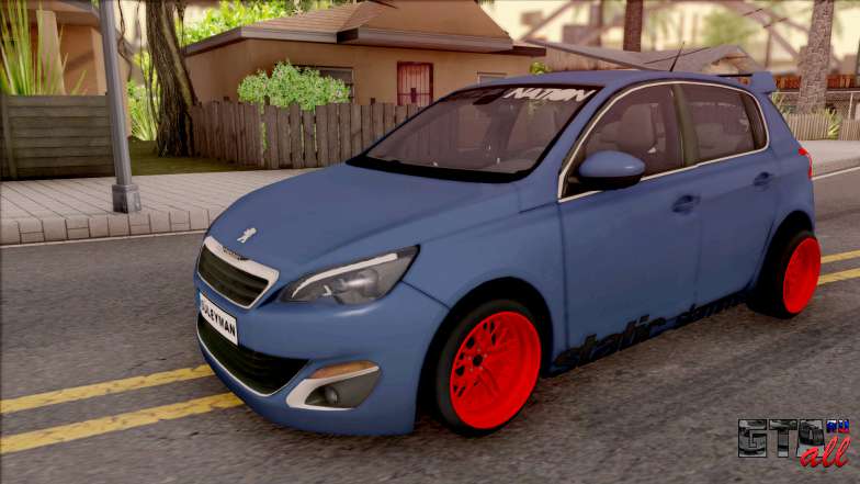 Peugeot 308 STANCE NATION для GTA San Andreas - вид спереди