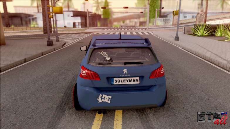 Peugeot 308 STANCE NATION для GTA San Andreas - вид сзади