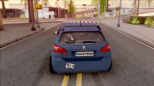 Peugeot 308 STANCE NATION для GTA San Andreas - вид сзади