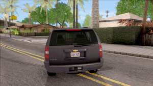 Chevrolet Tahoe LTZ 2008 IVF для GTA San Andreas - вид сзади