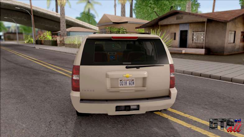 Chevrolet Tahoe LTZ 2008 я GTA San Andreas - вид сзади