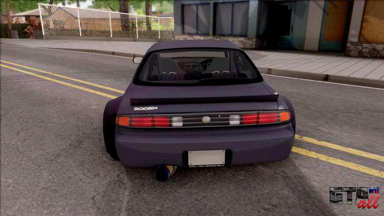 Nissan 200SX Rocket Bunny v4 для GTA San Andreas - вид сзади