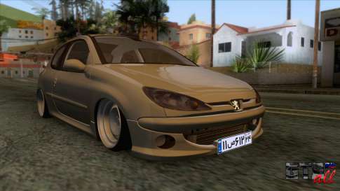 Peugeot 206 Full Sport Edit для GTA San Andreas - вид спереди