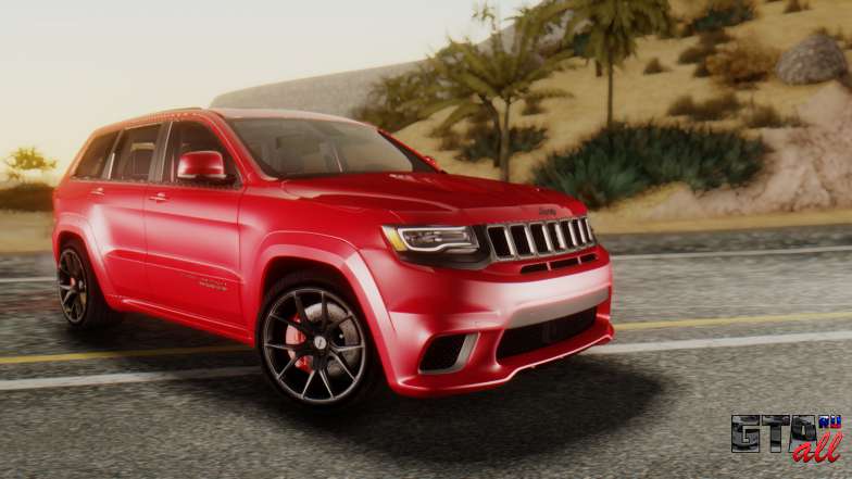 Jeep SRT 8 TrackHawk для GTA San Andrreas - вид спереди