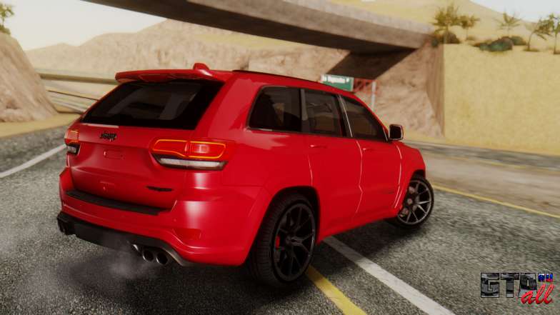 Jeep SRT 8 TrackHawk ля GTA San Andrreas - вид сзади