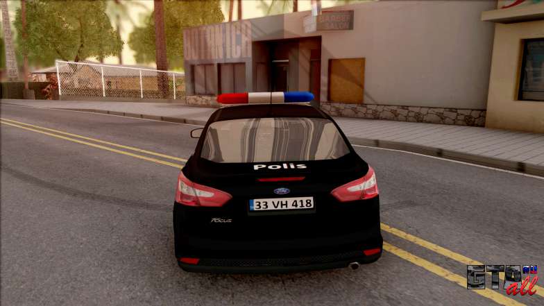 Ford Focus Özel Harekat Sivil Araç ля GTA San Andreas - вид сзади