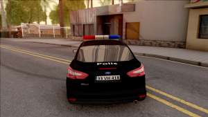 Ford Focus Özel Harekat Sivil Araç ля GTA San Andreas - вид сзади