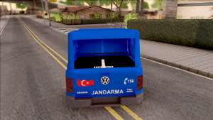 Volkswagen Amarok Turkish Gendarmerie Vehicle я GTA San Andreas - вид сзади