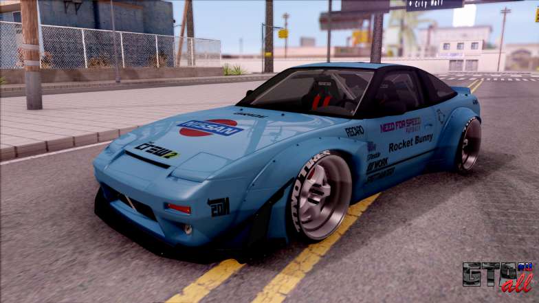 Nissan 240SX 1994 Rocket Bunny RB Performance для GTA San Andreas - вид спереди