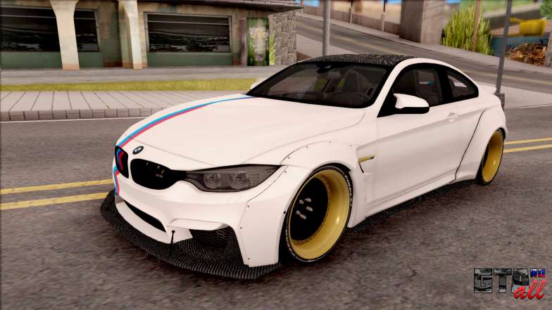 BMW M4 LB Walk для GTA San Andreas - вид спереди