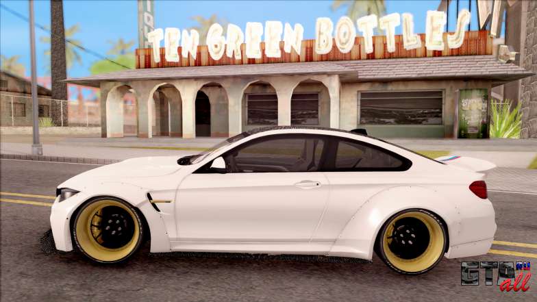 BMW M4 LB Walk для GTA San Andreas - вид сбоку