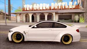 BMW M4 LB Walk для GTA San Andreas - вид сбоку