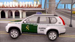 Nissan X-Trail Guardia Civil Spanish для GTA San Andreas - вид сбоку