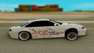 Nissan 200SX LS14 для GTA San Andreas - вид сбоку