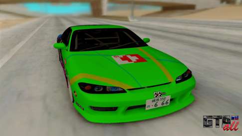 Nissan Silvia для GTA San Andreas - вид спереди