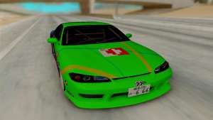 Nissan Silvia для GTA San Andreas - вид спереди