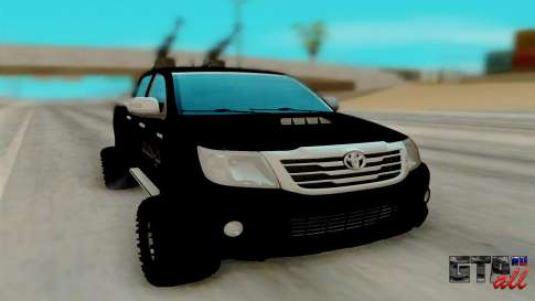 Toyota Hilux для GTA San Andreas - вид спереди