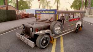 Galvanized Jeepney для GTA San Andreas - вид спереди