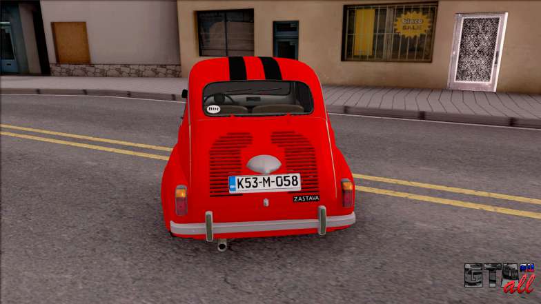 Zastava 750c ля GTA San Andreas - вид сзади