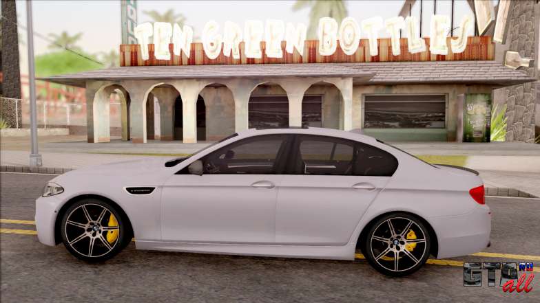 BMW M5 F10 Competition Edition для GTA San Andreas - вид сбоку