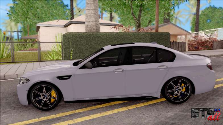 BMW M5 F10 M Performance для GTA San Andreas - вид сбоку